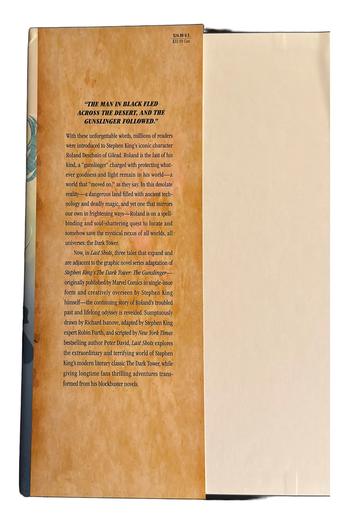 The Gunslinger: [6] Last Shots Front Dust-Jacket Flap