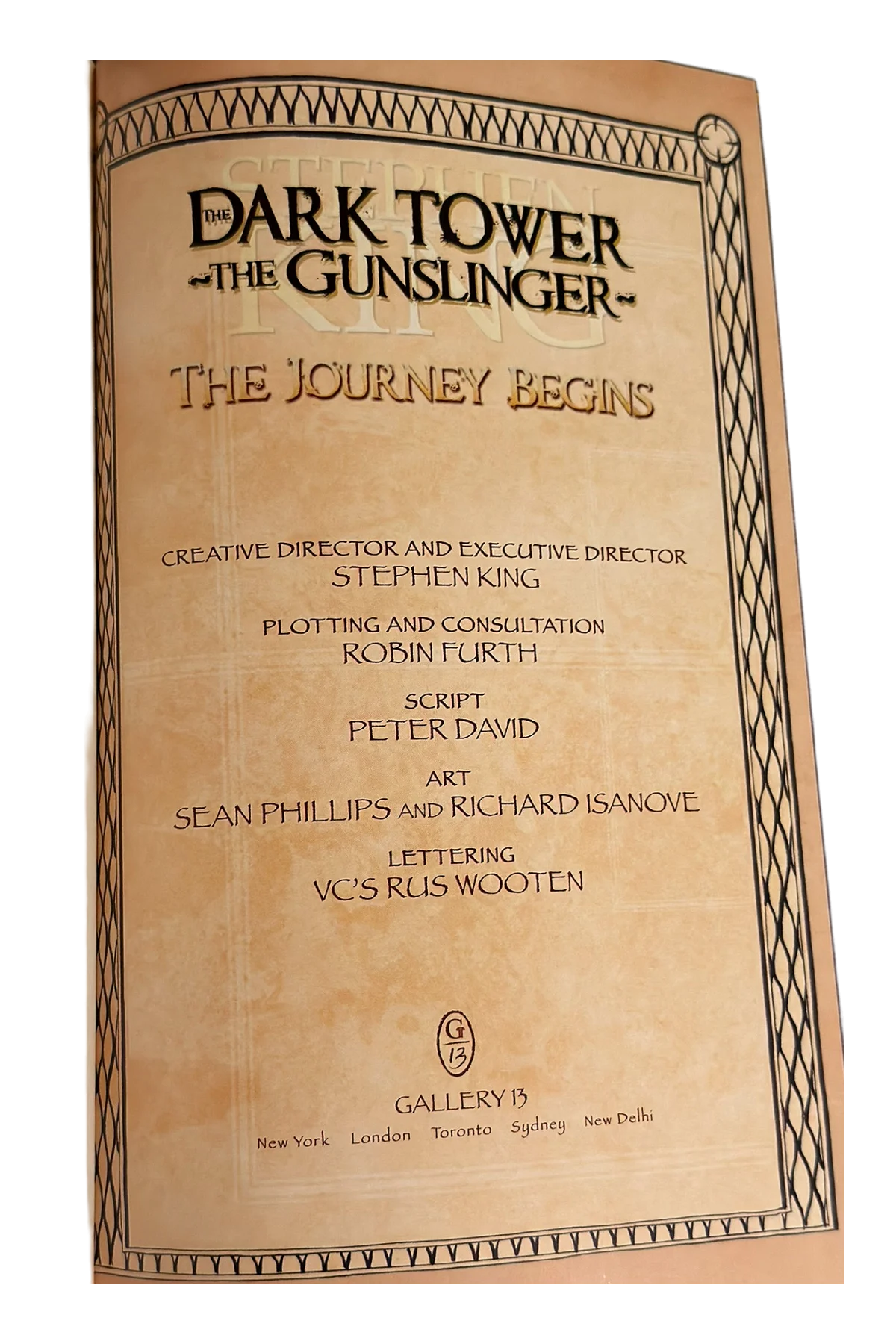 The Gunslinger: [1] The Journey Begins Title Page