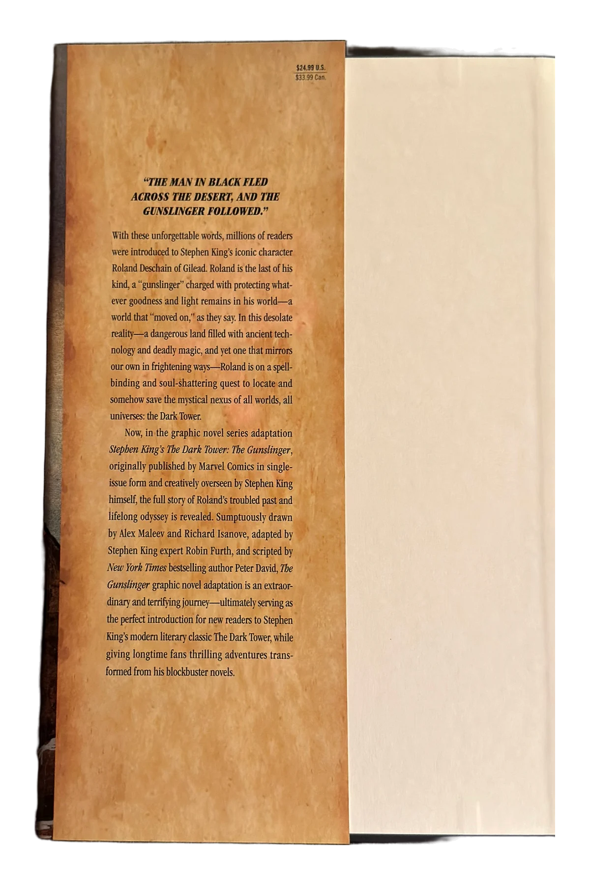 The Gunslinger: [5] The Man in Black Front Dust-Jacket Flap