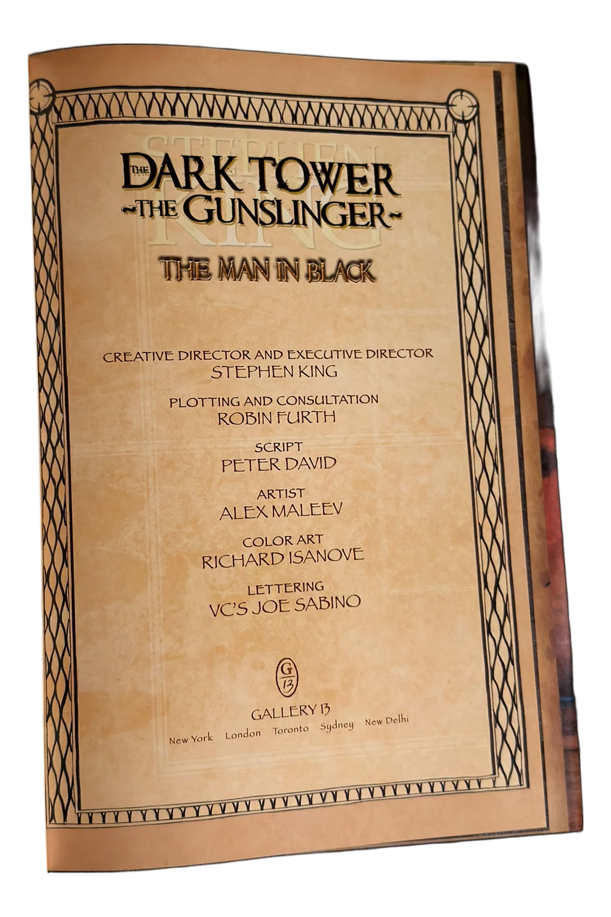 The Gunslinger: [5] The Man in Black Title Page