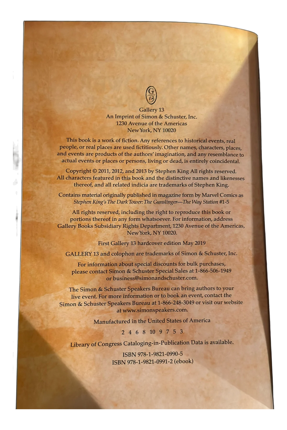 The Gunslinger: [4] The Way Station Copyright Page
