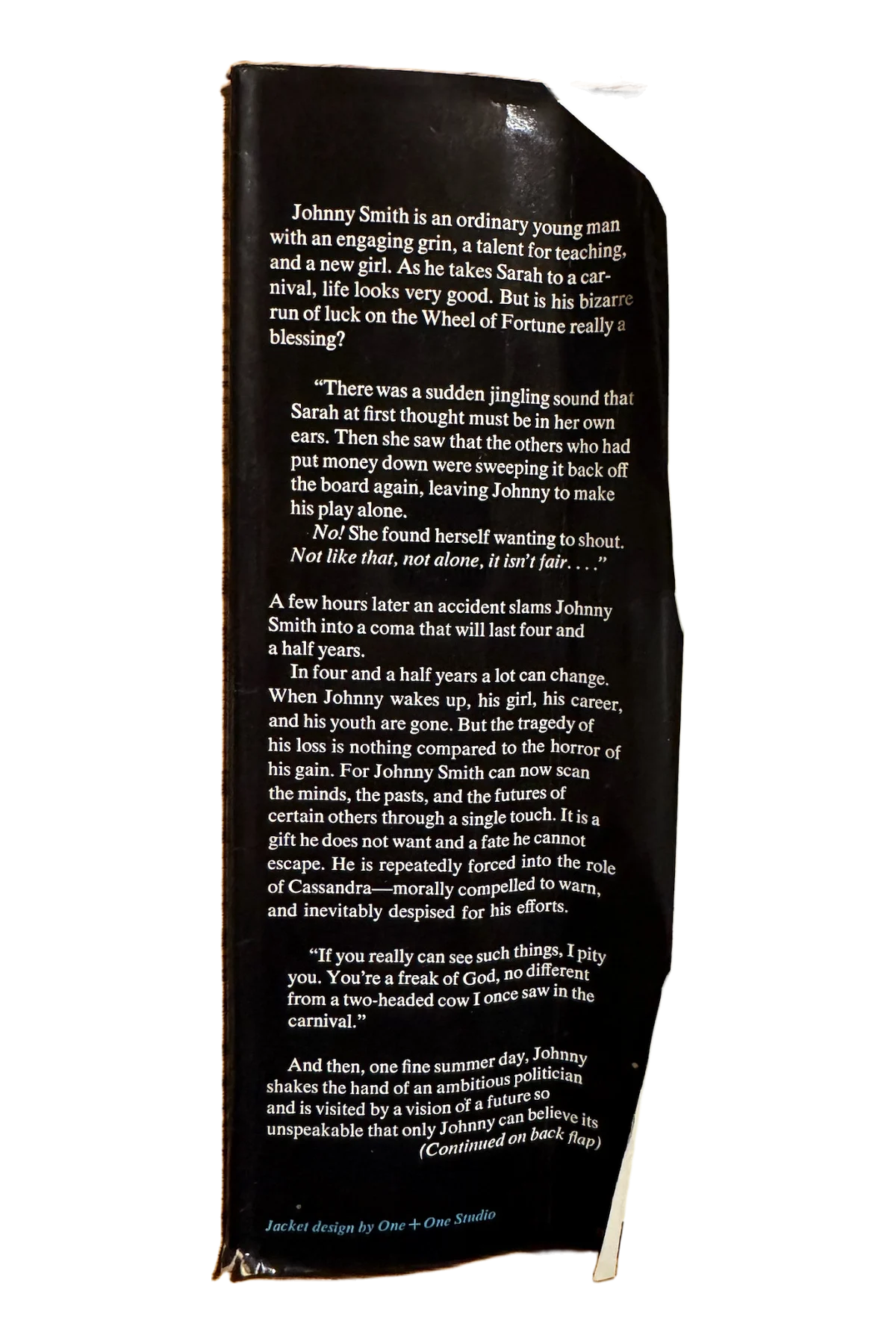 The Dead Zone Front Dust-Jacket Flap