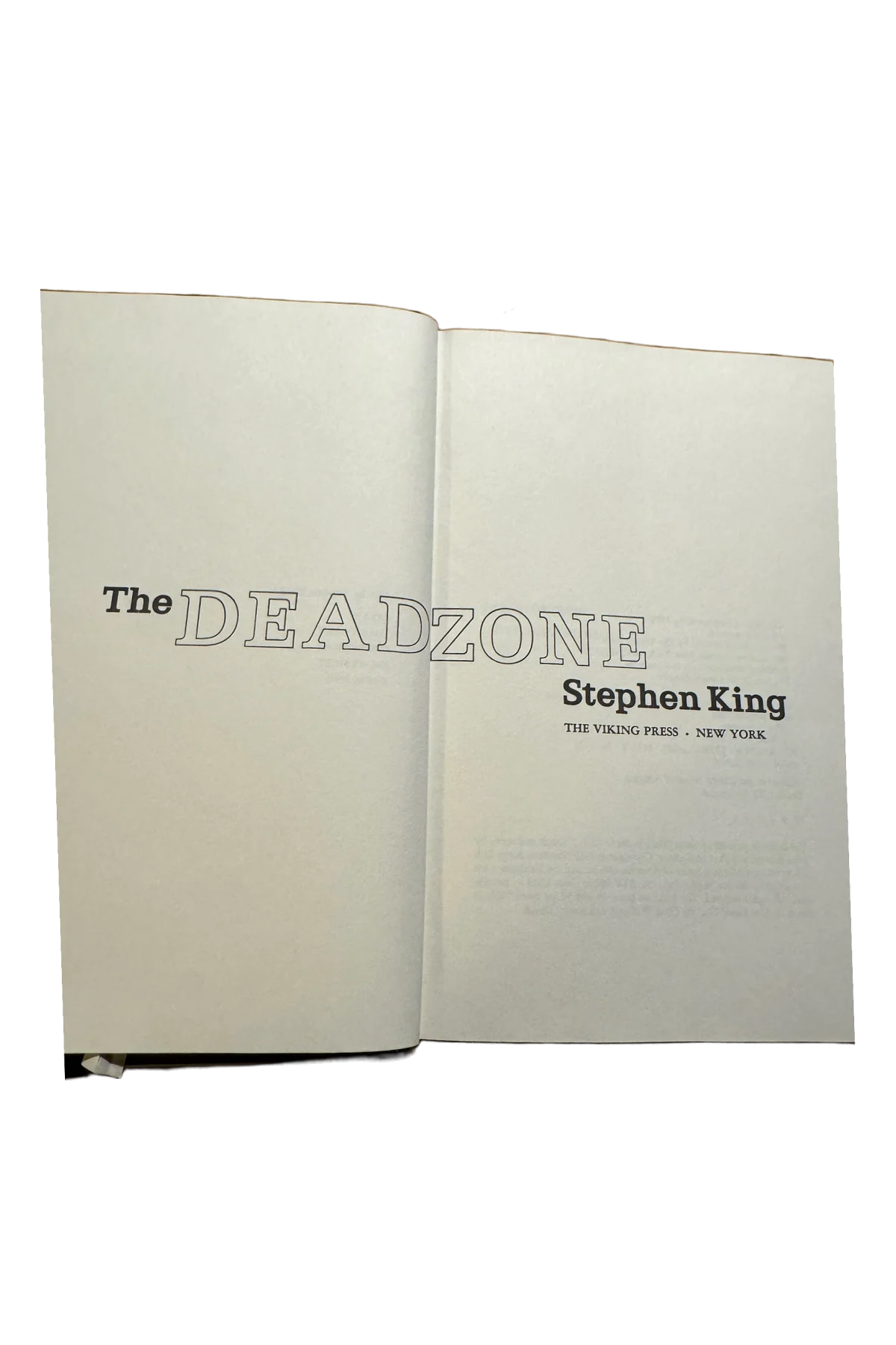 The Dead Zone Title Page