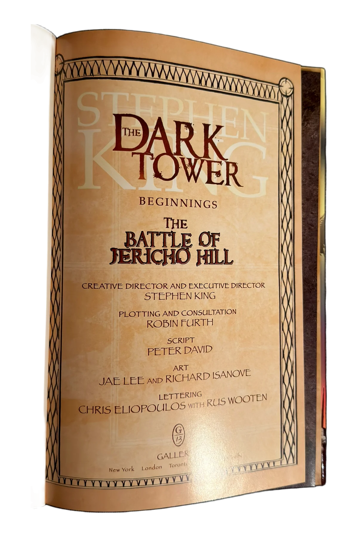 Dark Tower Beginnings: [5] The Battle of Jericho Hill Title Page