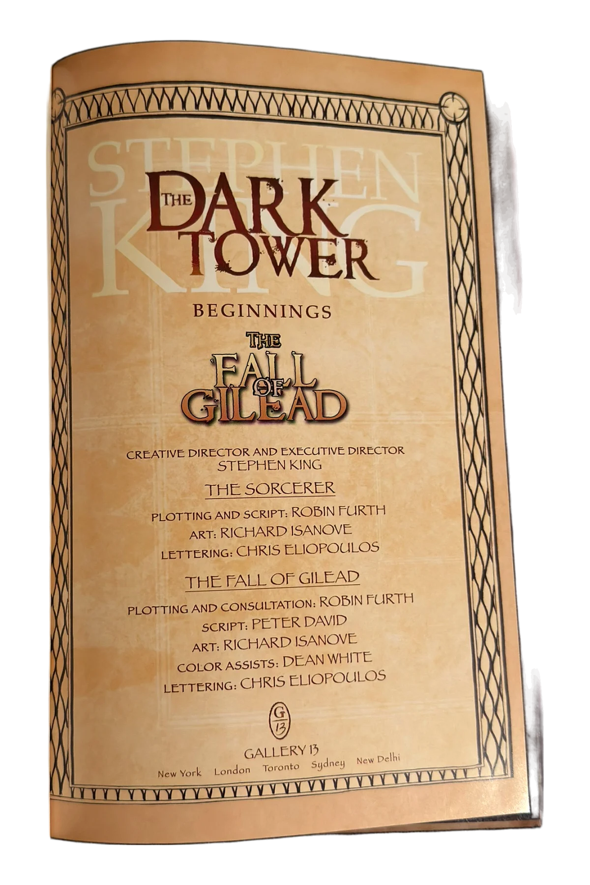 Dark Tower Beginnings: [4] The Fall of Gilead Title Page