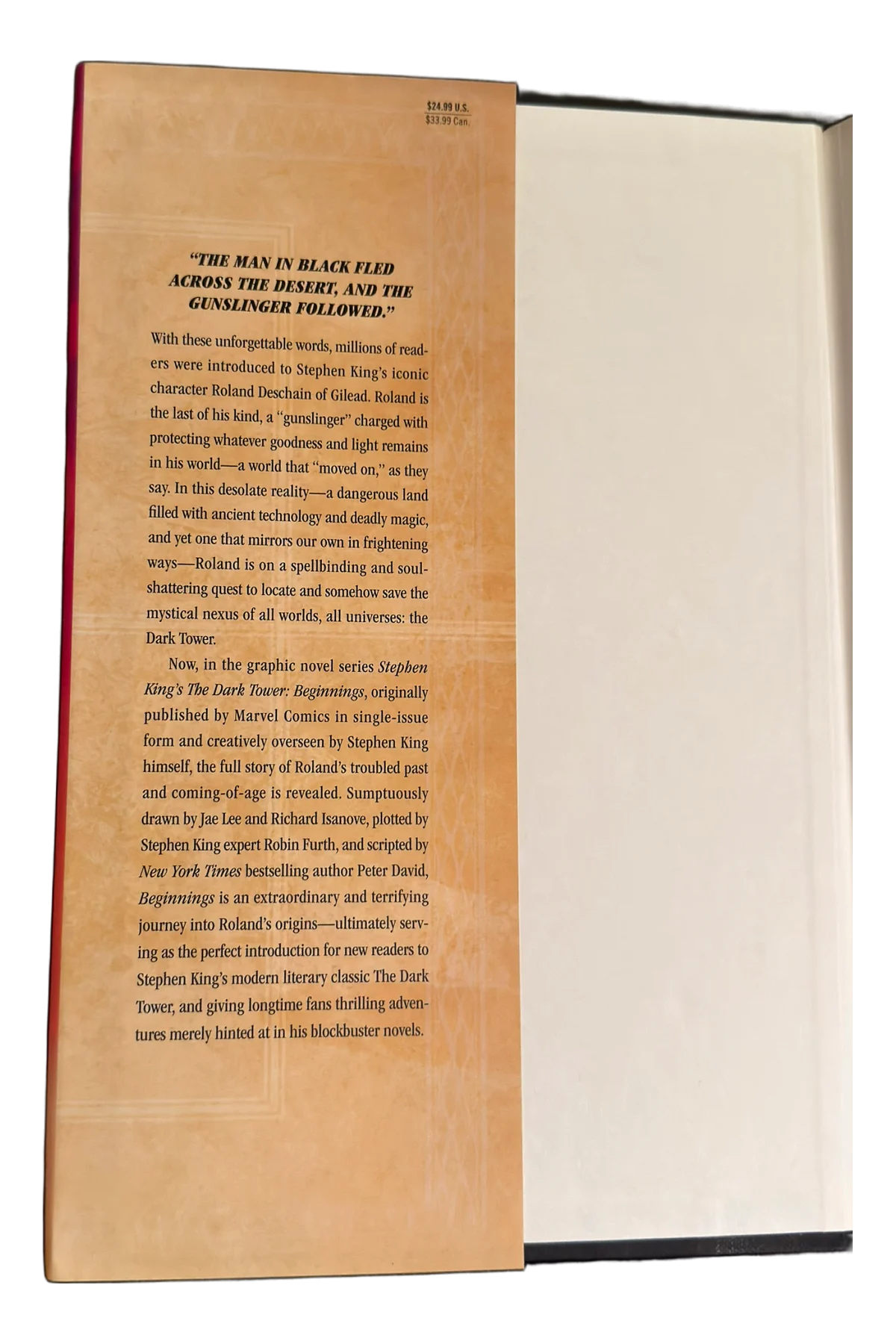 Dark Tower Beginnings: [3] Treachery Front Dust-Jacket Flap