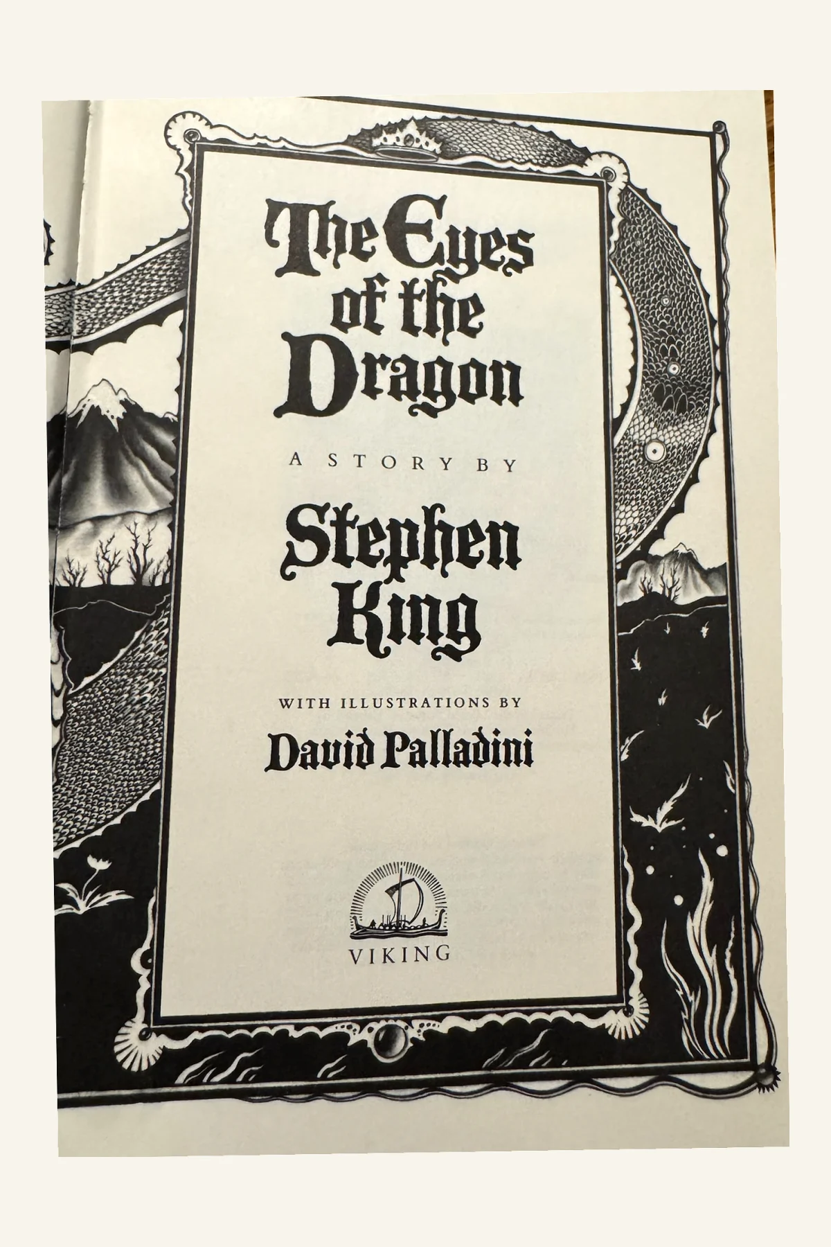 The Eyes of the Dragon Title Page