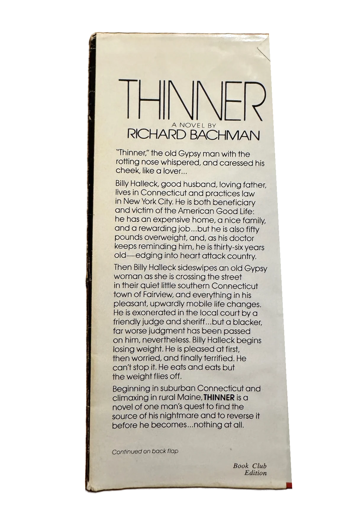 Thinner Front Dust-Jacket Flap