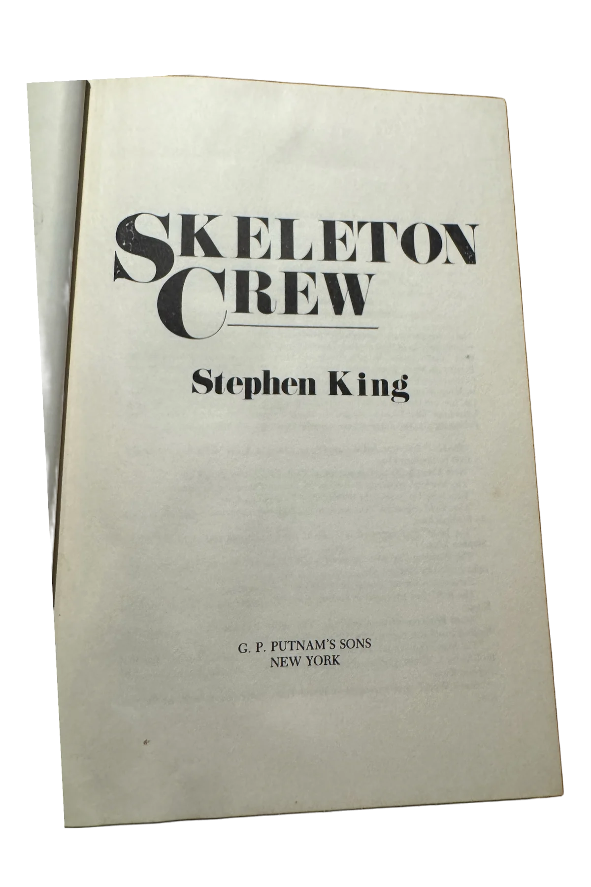 Skeleton Crew Title Page