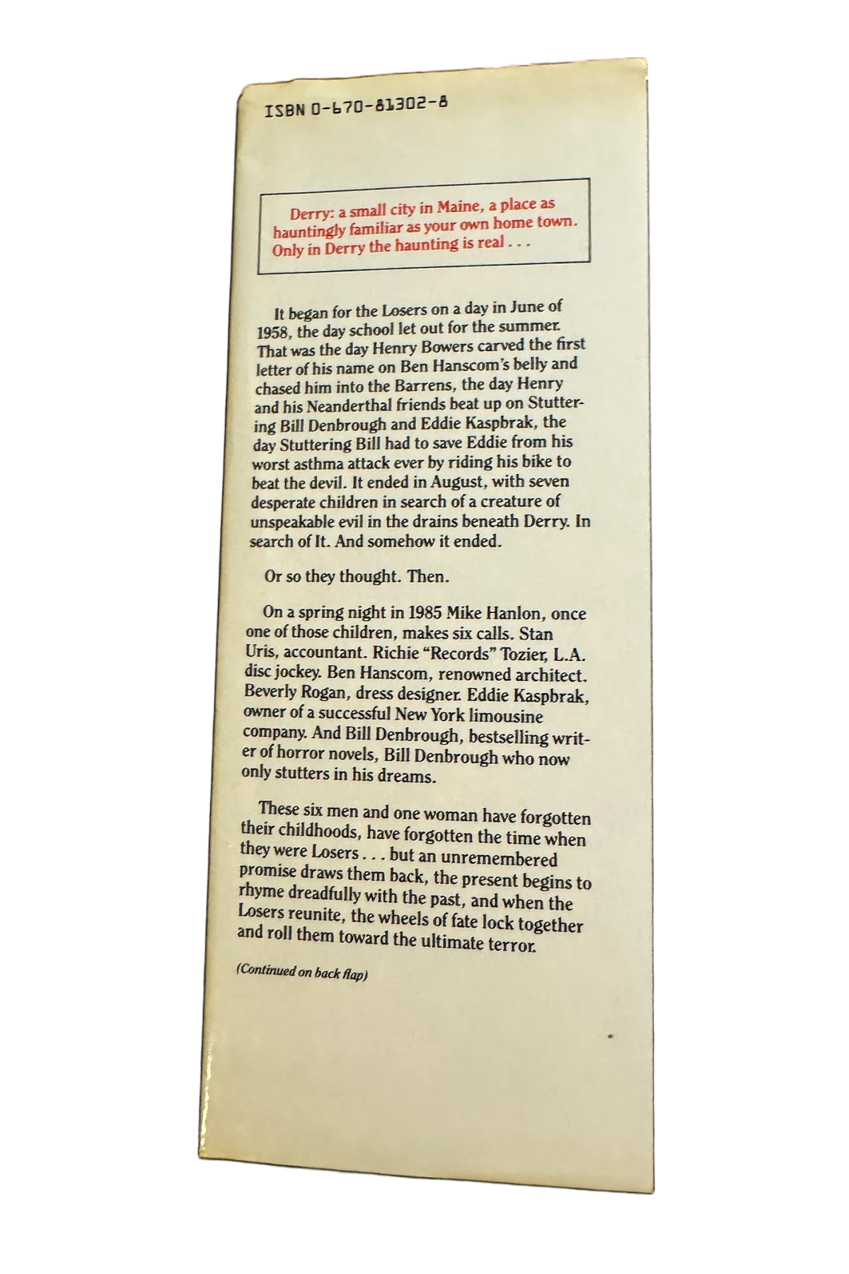 IT Front Dust-Jacket Flap