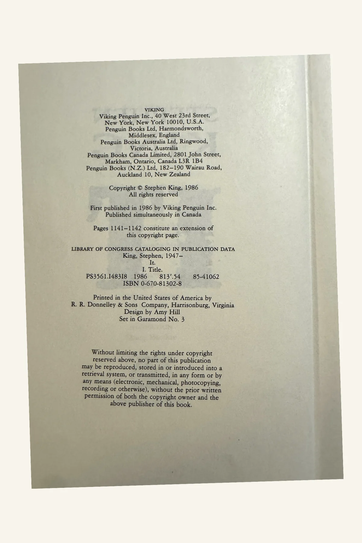 IT Copyright Page
