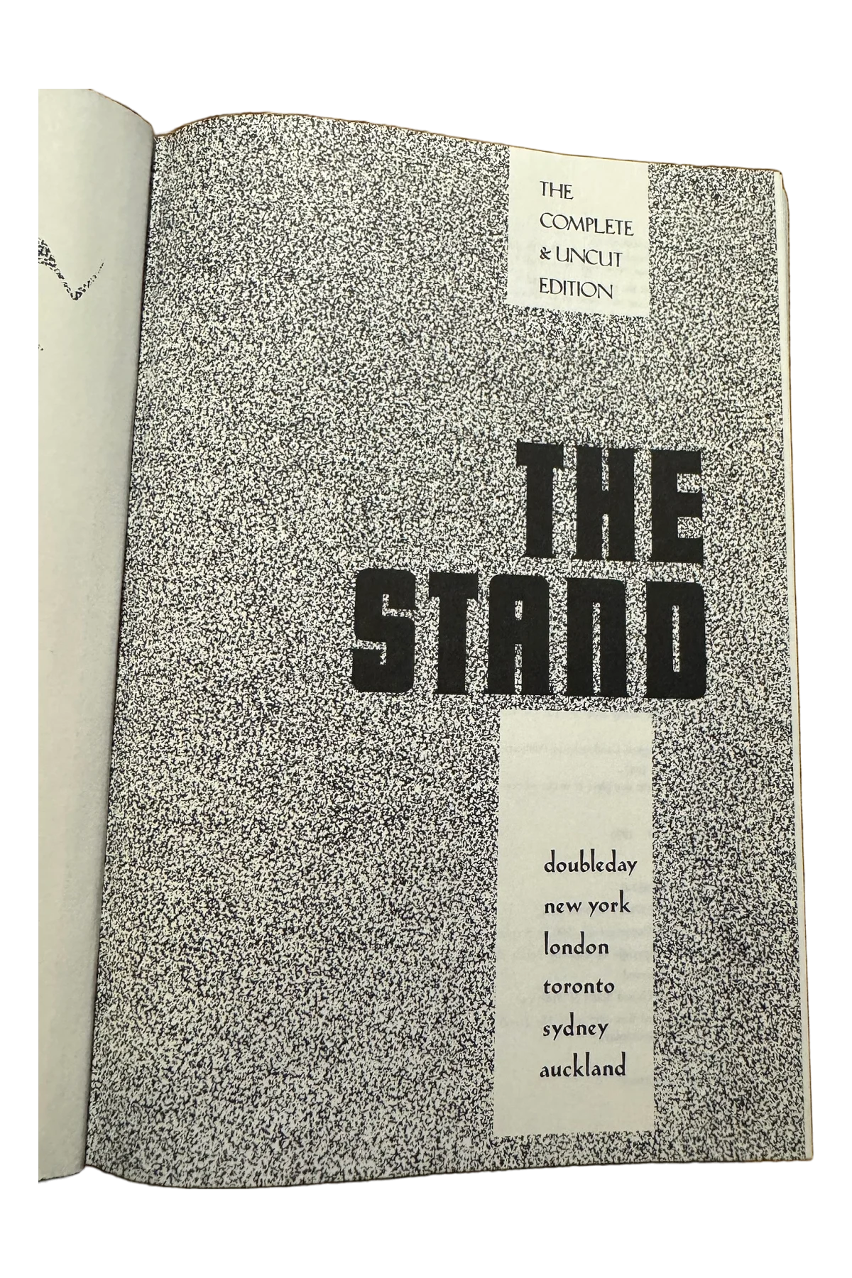 The Stand: The Complete and Uncut Edition Title Page