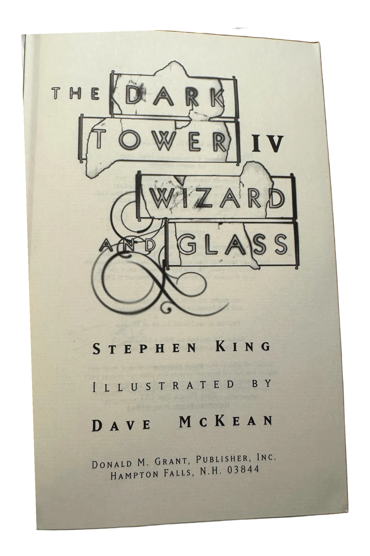 Dark Tower IV:Wizard and Glass Title Page