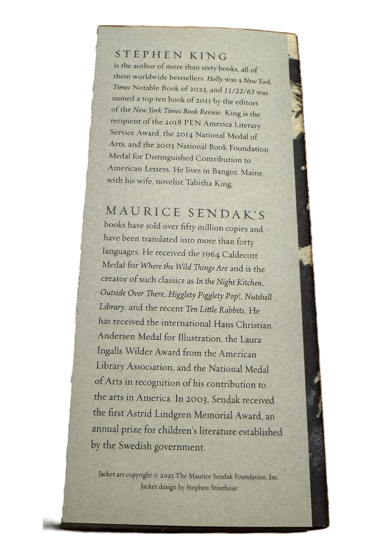 Hansel and Gretel Rear Dust-Jacket Flap
