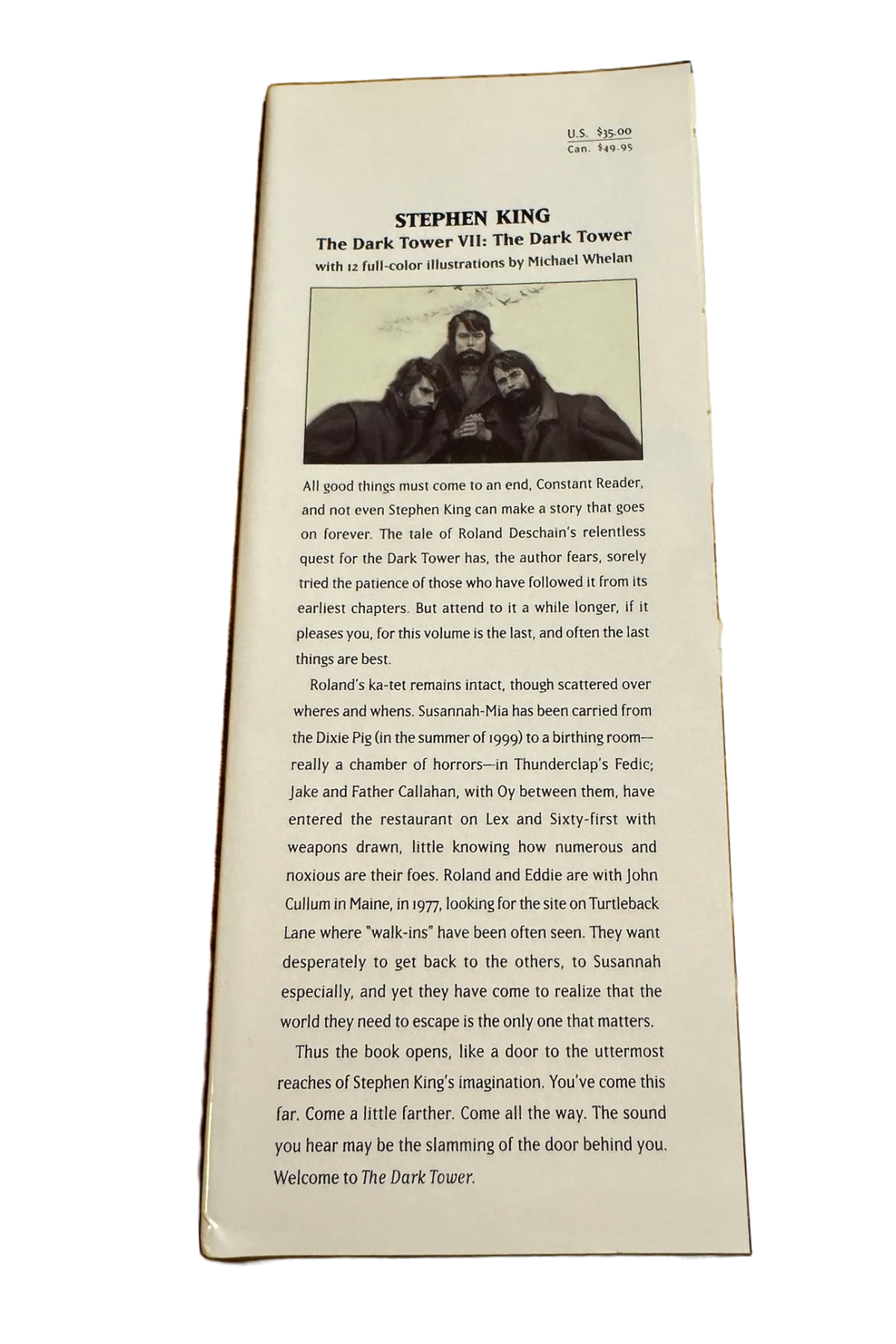 Dark Tower VII:The Dark Tower Front Dust-Jacket Flap