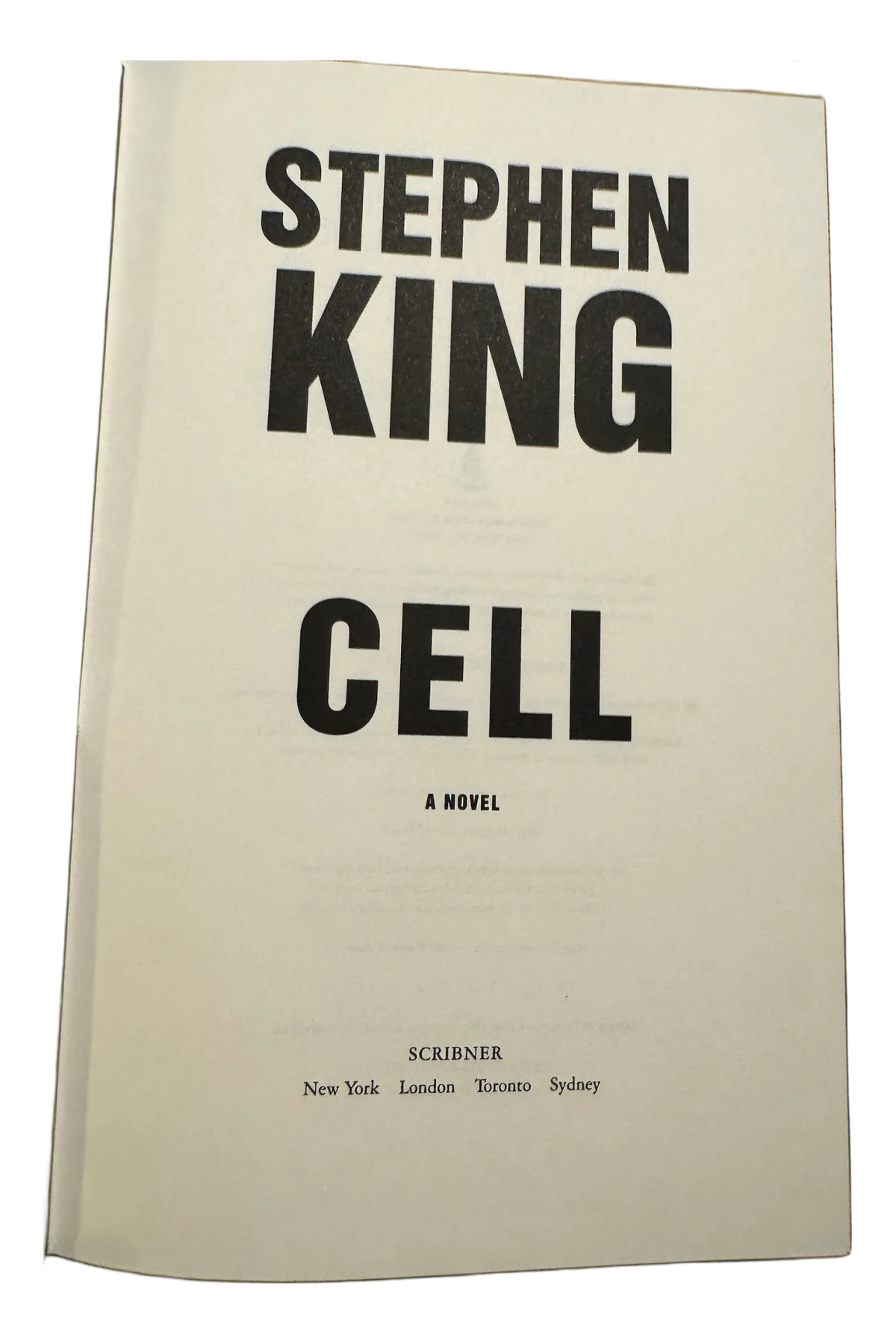 Cell Title Page