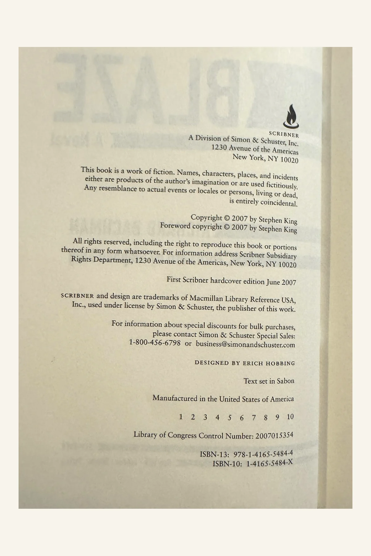 Blaze Copyright Page