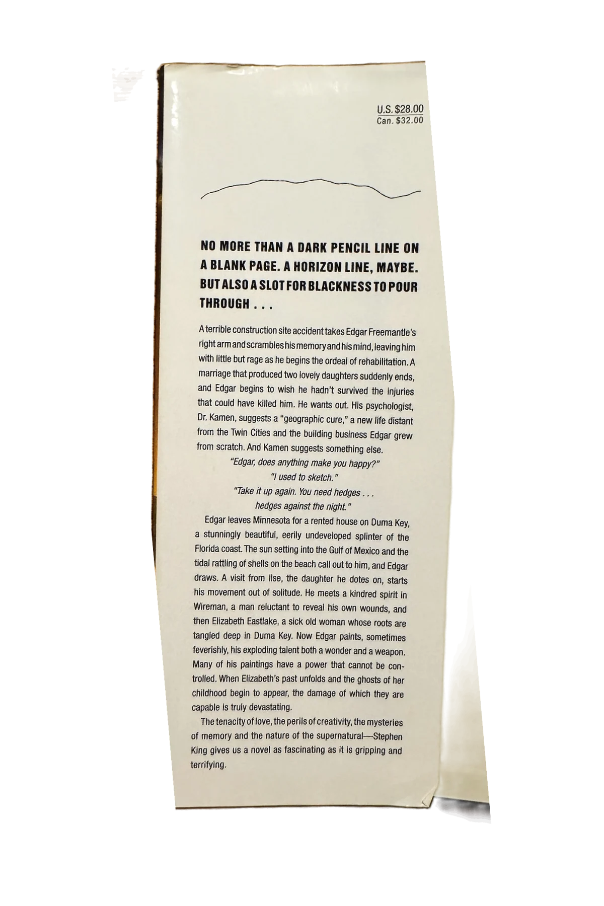 Duma Key Front Dust-Jacket Flap