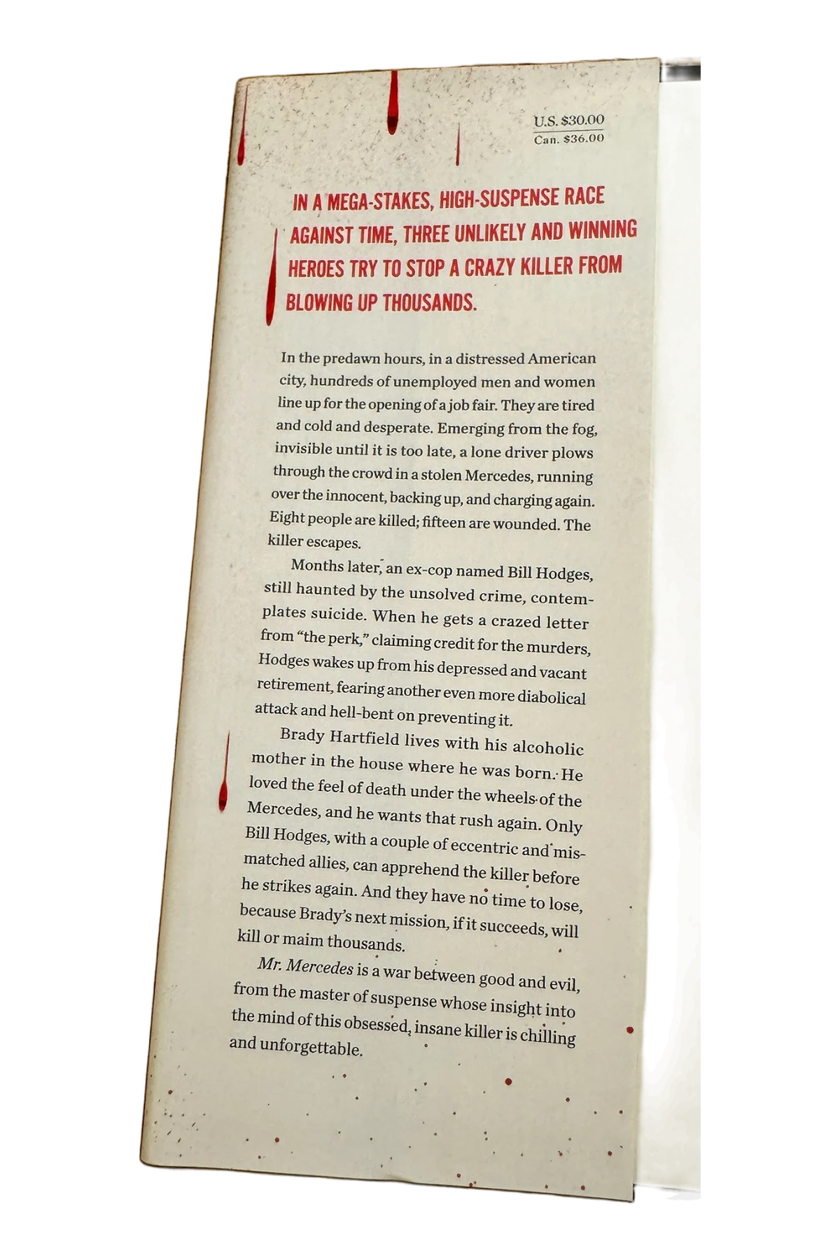 Mr. Mercedes Front Dust-Jacket Flap