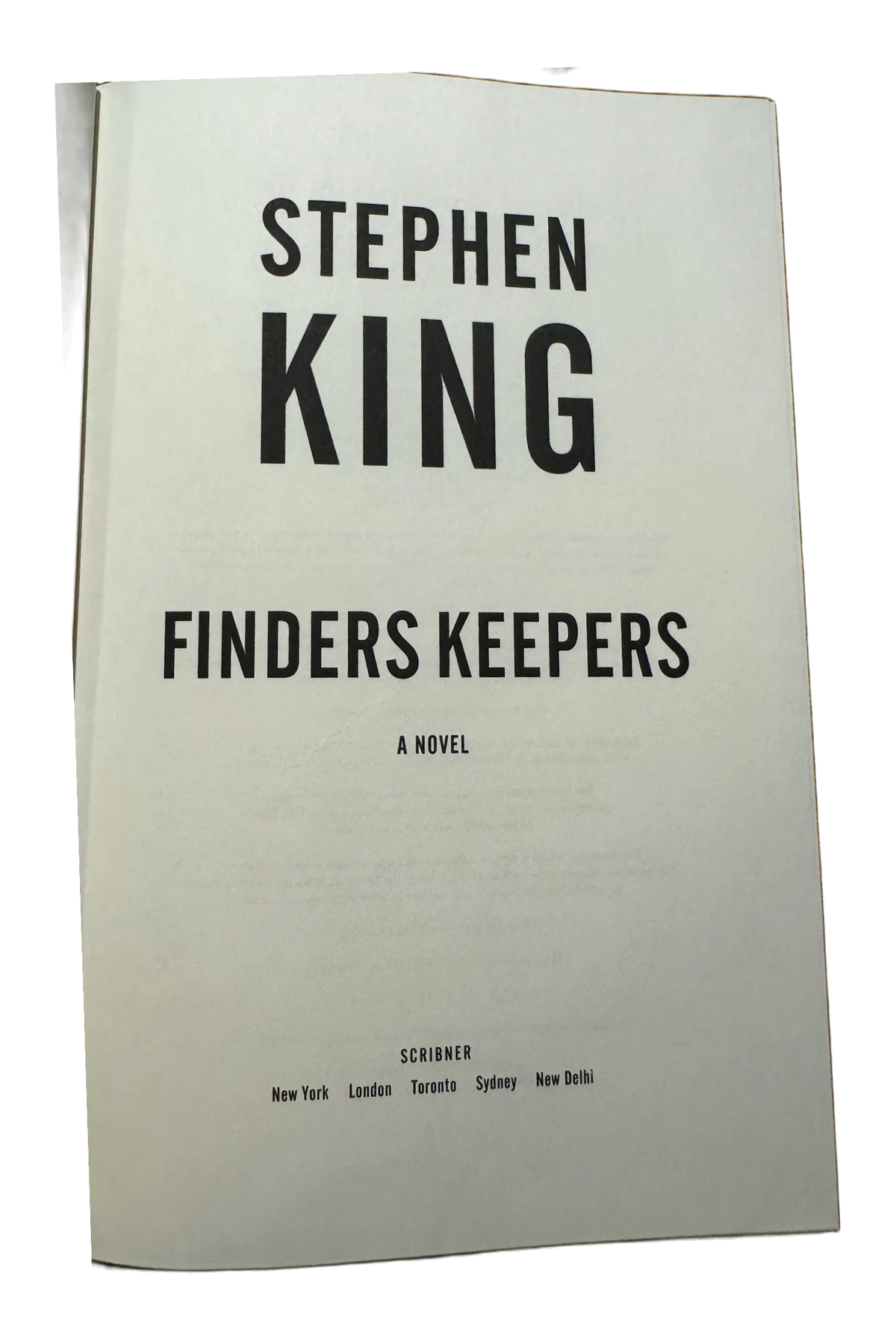 Finders Keepers Title Page