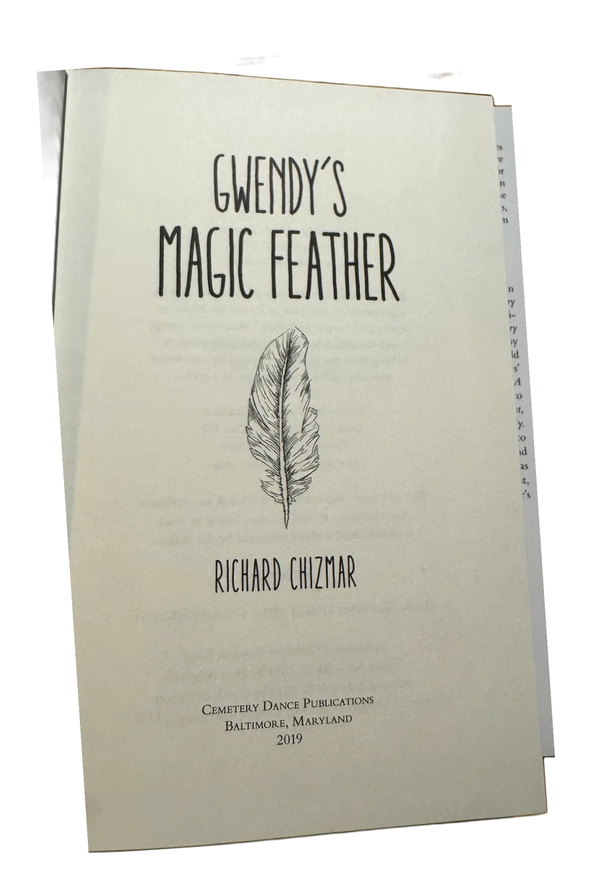 Gwendy's Magic Feather Title Page