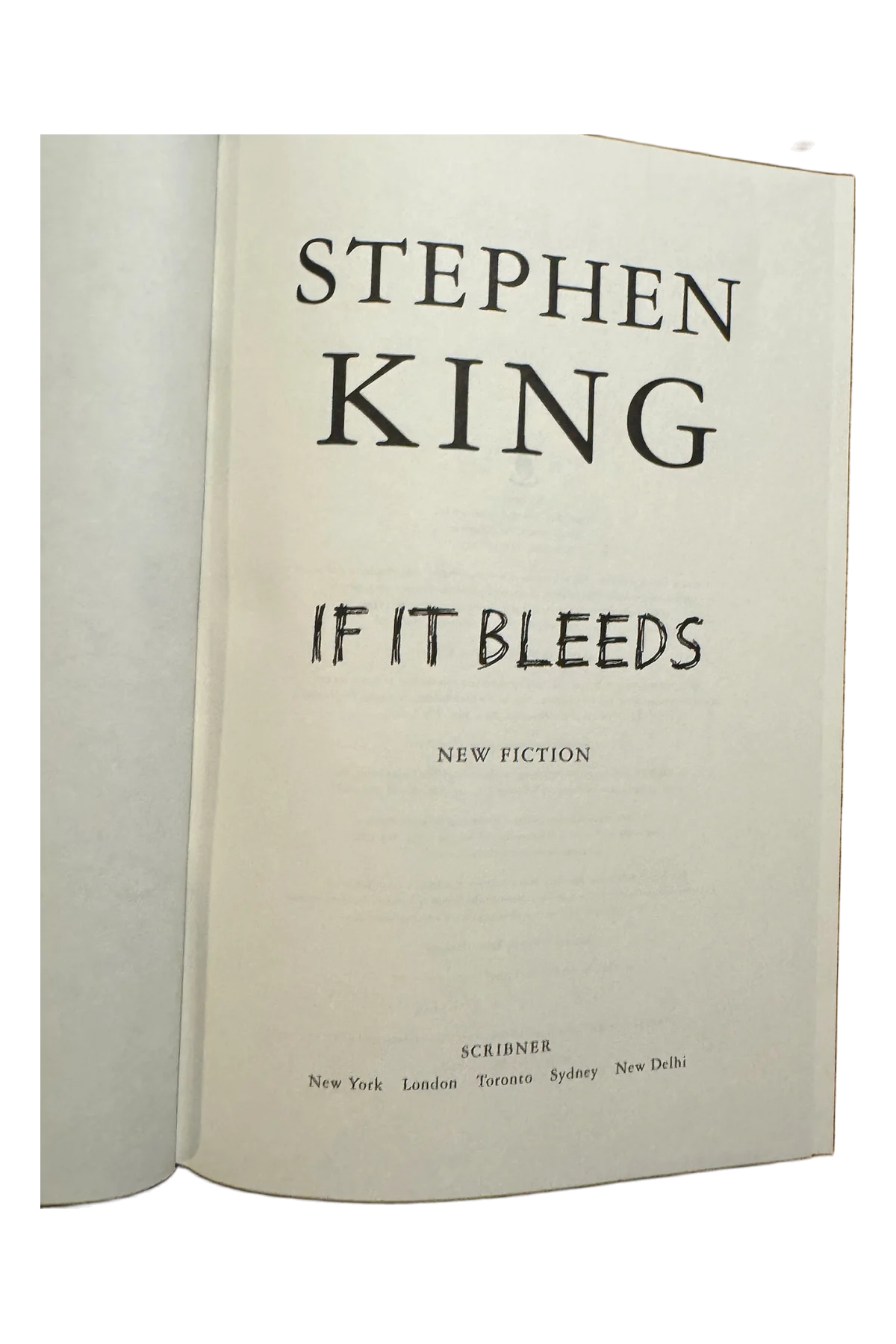 If It Bleeds Title Page