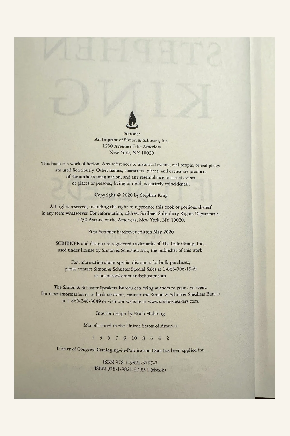 If It Bleeds Copyright Page