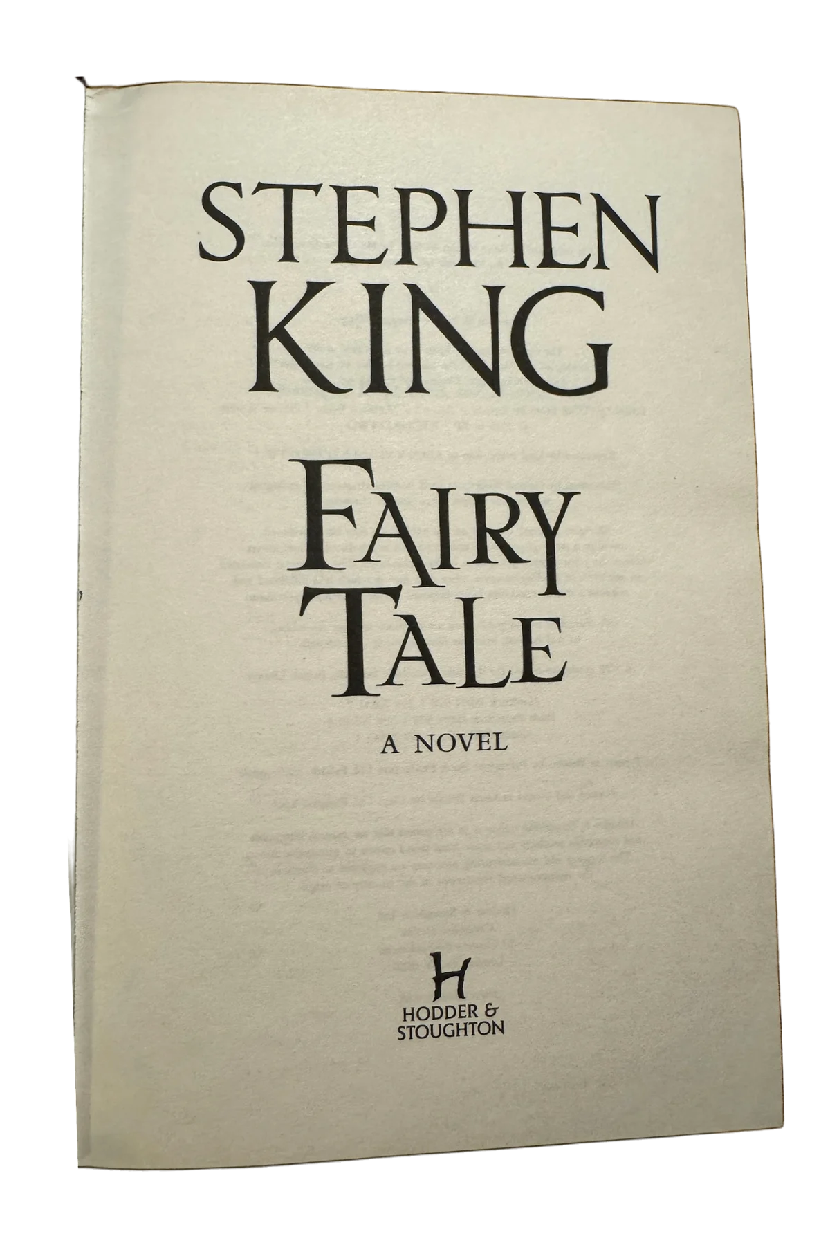 Fairy Tale Title Page