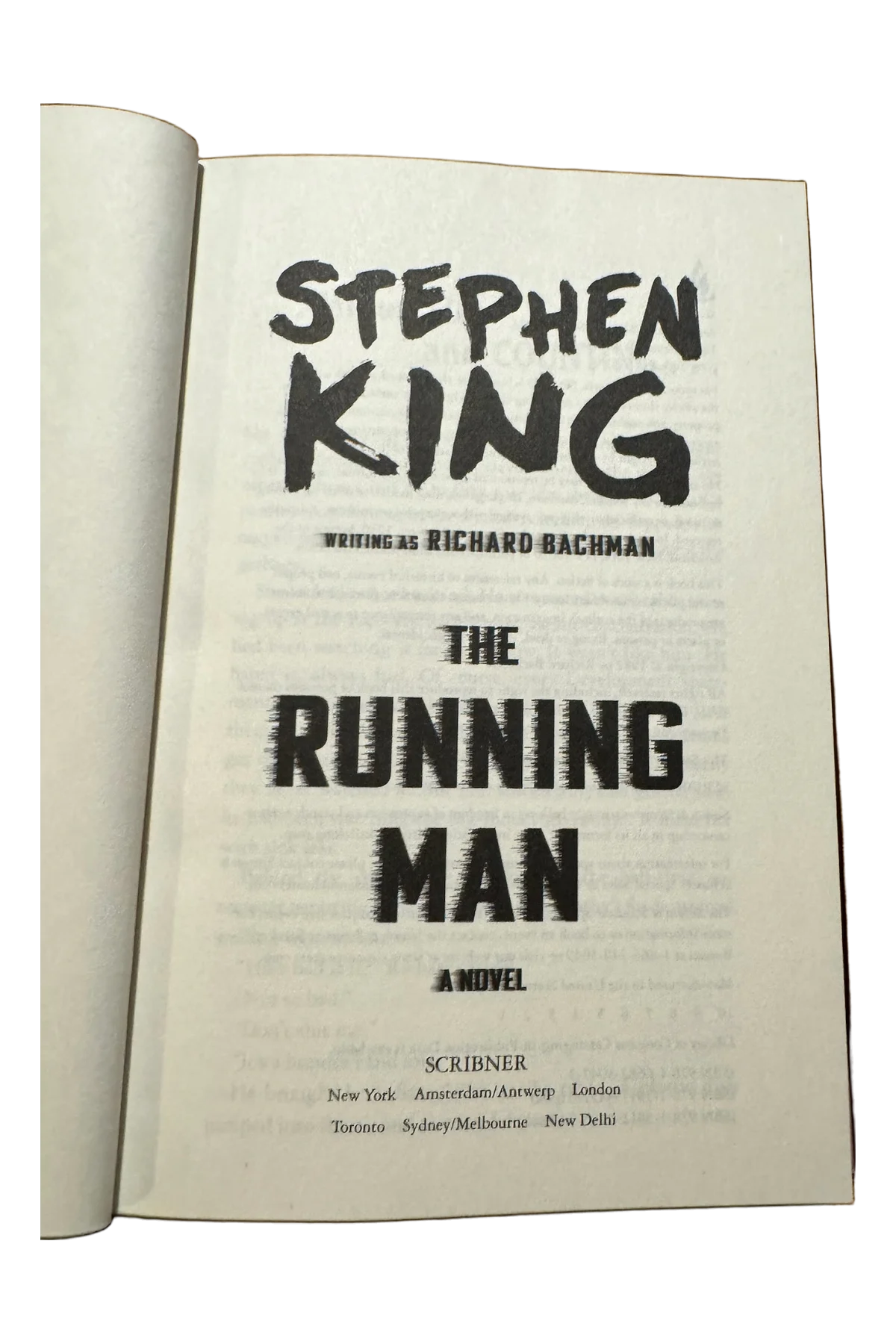 The Running Man Title Page