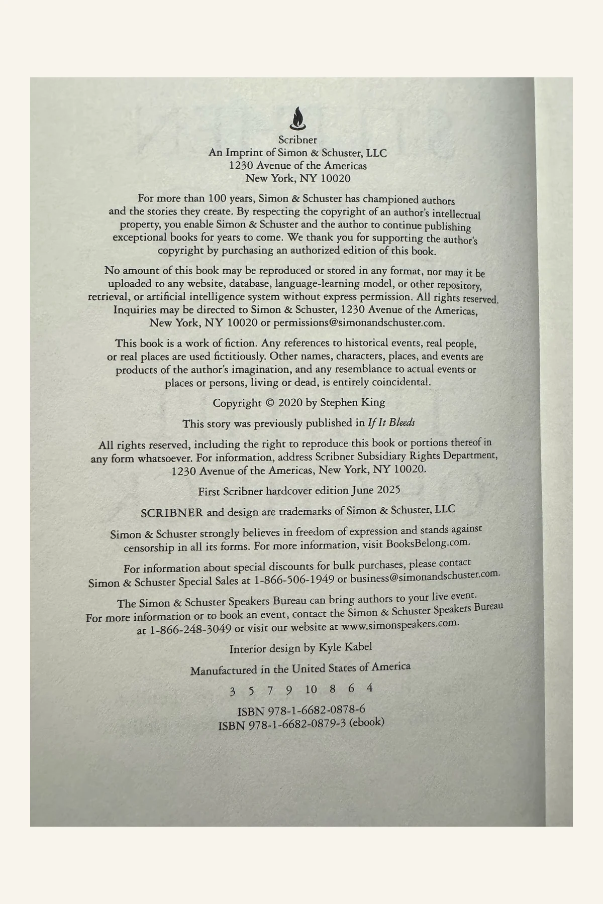The Life of Chuck Copyright Page