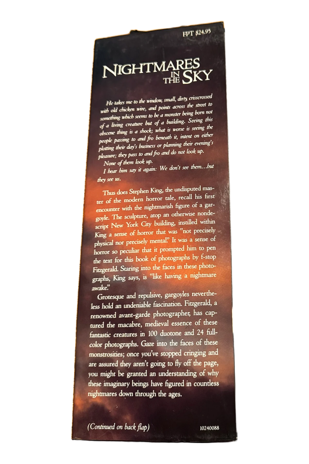 Nightmares in the Sky: Gargoyles and Grotesques Front Dust-Jacket Flap