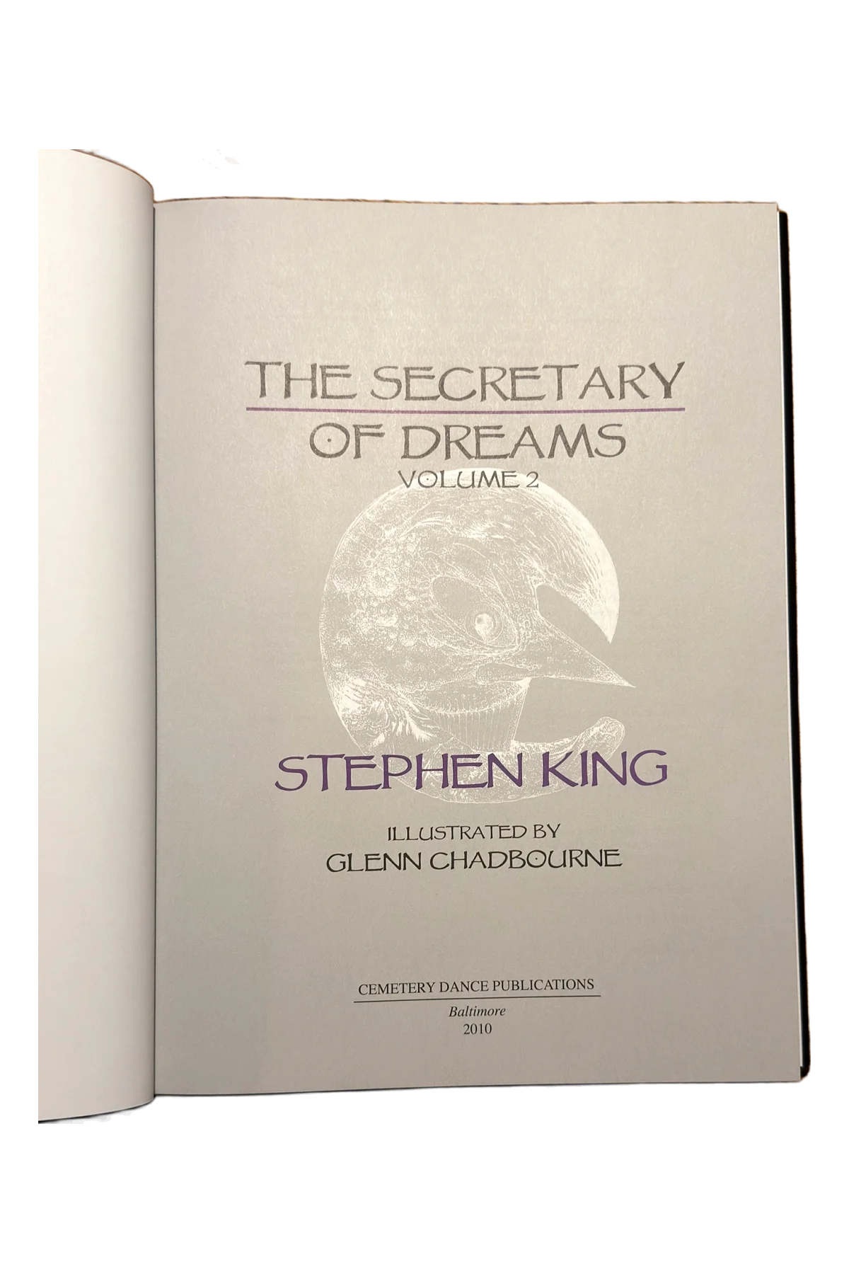 The Secretary of Dreams, Volume Two Title Page